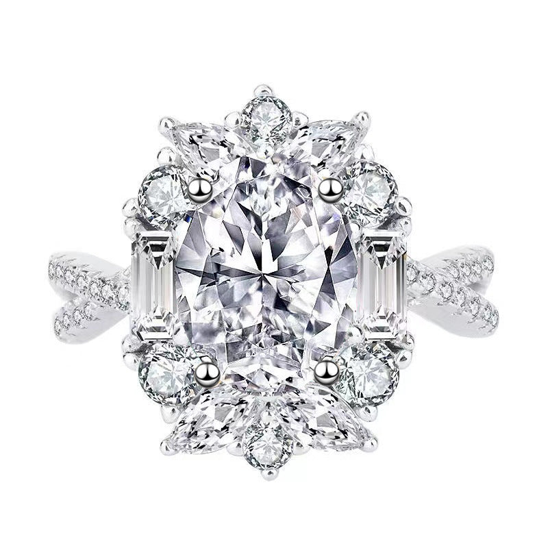 925 sterling silver morganite ring