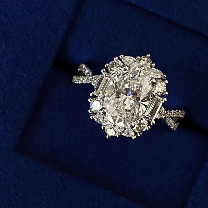 925 sterling silver morganite ring
