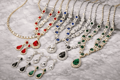 Waterdrop Necklace and Earrings