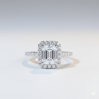 Moissanite Silver Ring