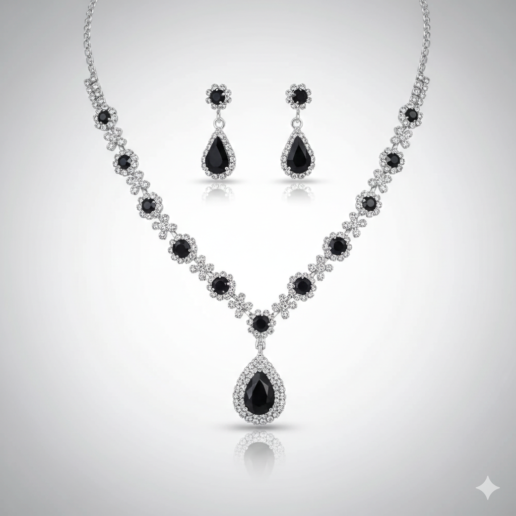 Waterdrop Necklace and Earrings