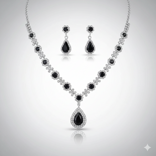 Waterdrop Necklace and Earrings