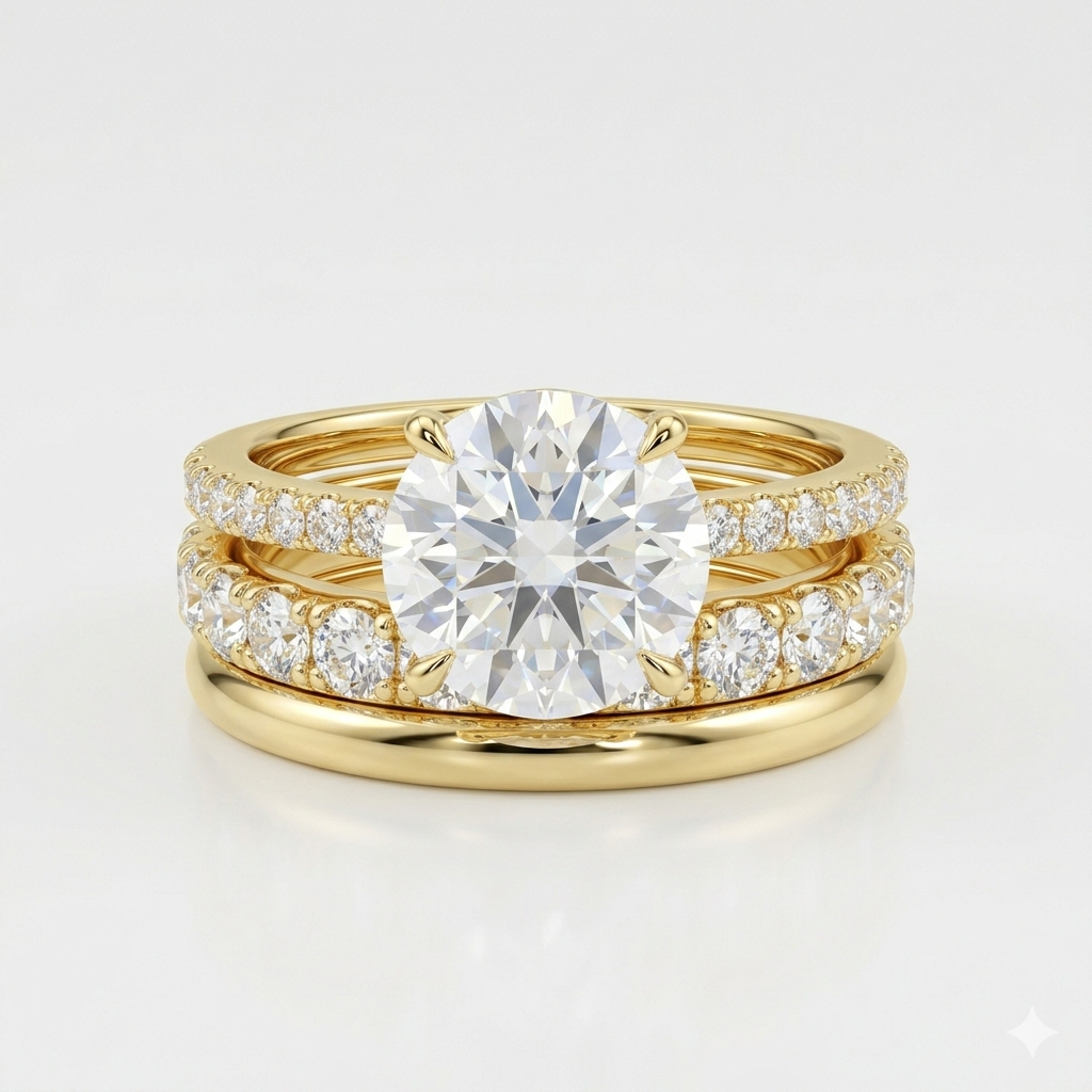 Three sets of elegant ladies' rings