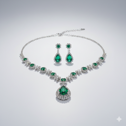 Waterdrop Necklace and Earrings