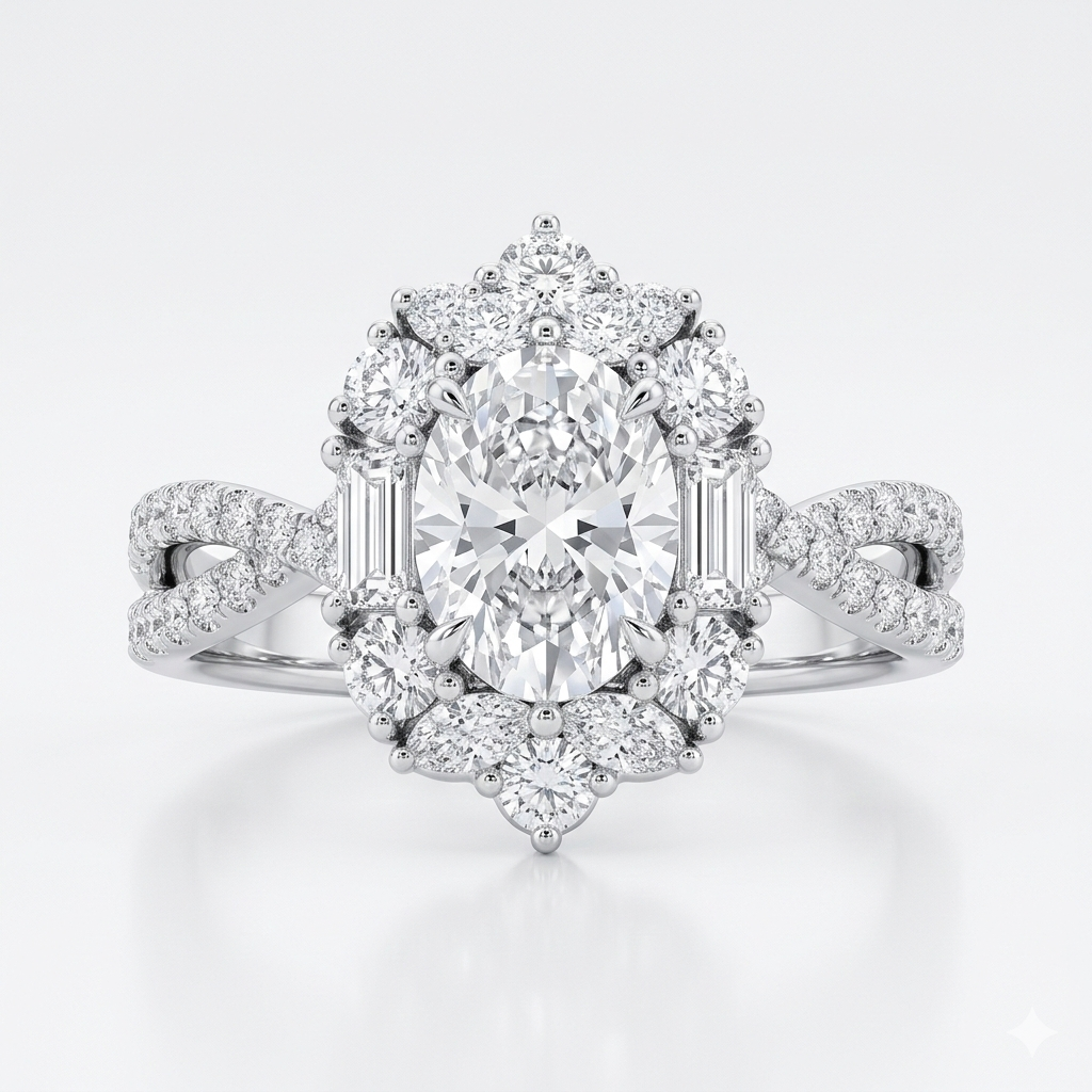 925 sterling silver morganite ring