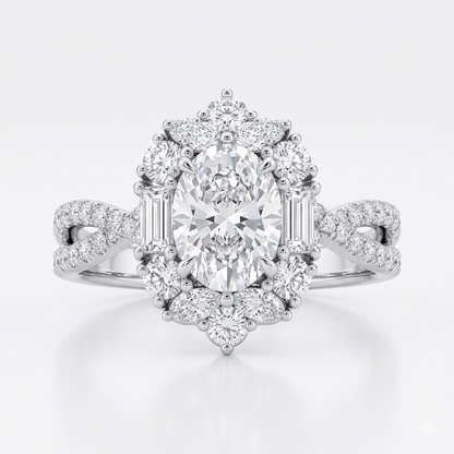 925 sterling silver morganite ring