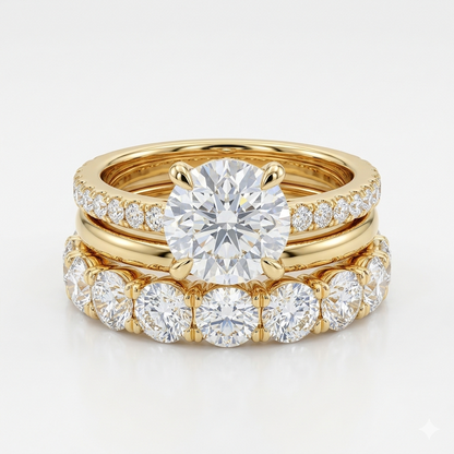 Three sets of elegant ladies' rings