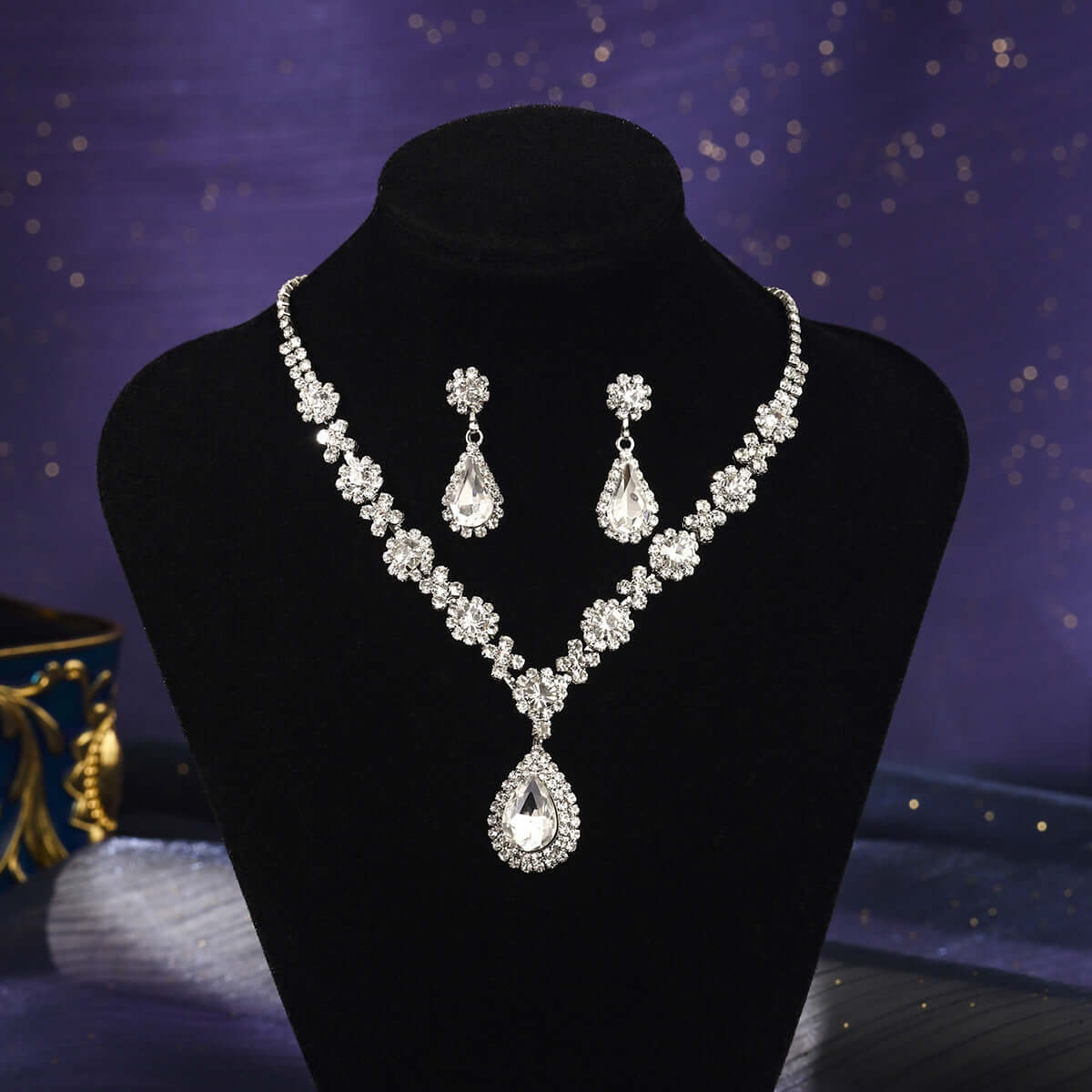 Waterdrop Necklace and Earrings