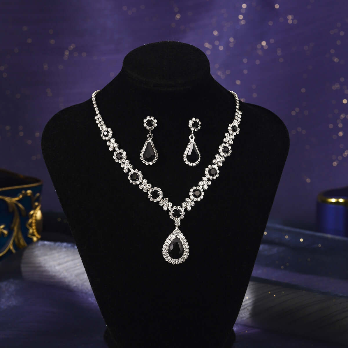 Waterdrop Necklace and Earrings