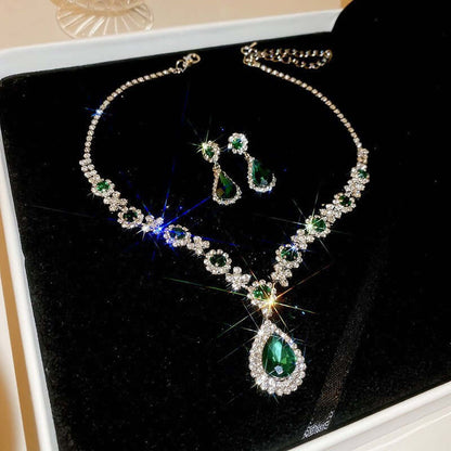 Waterdrop Necklace and Earrings