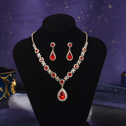 Waterdrop Necklace and Earrings