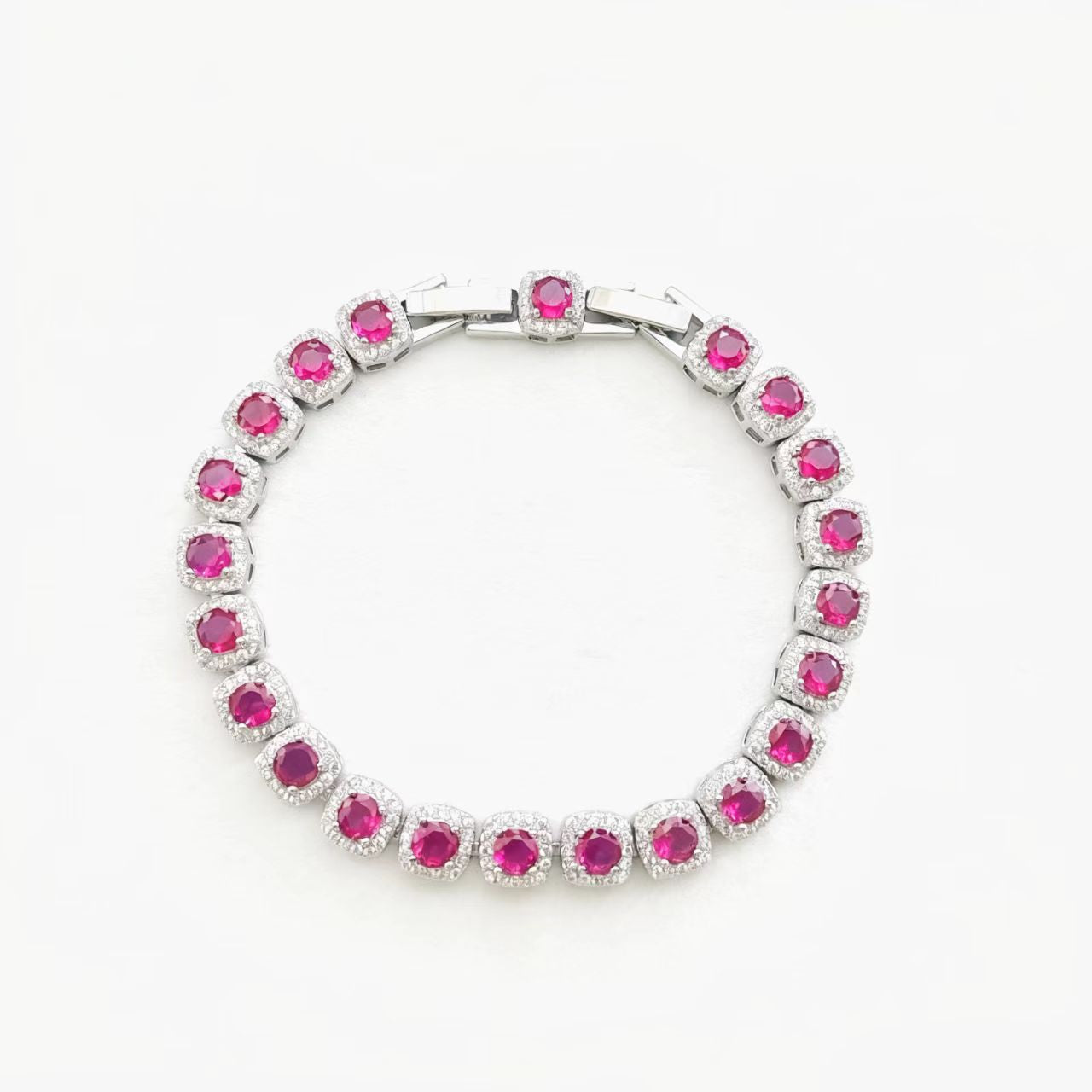 Women's Square Cultured Gemstone Bracelet